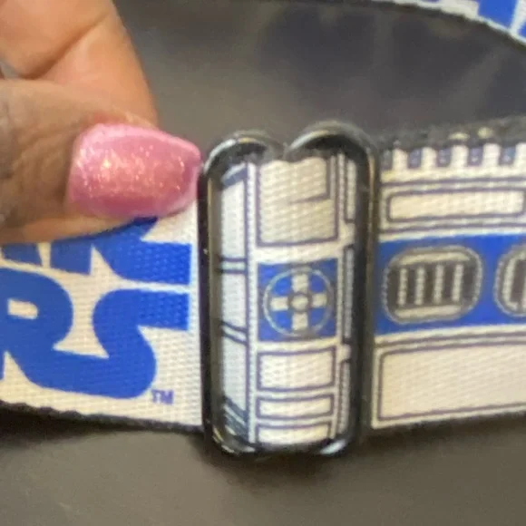 Star Wars white blue silver Buckle Down belt - Picture 7 of 12